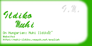 ildiko muhi business card